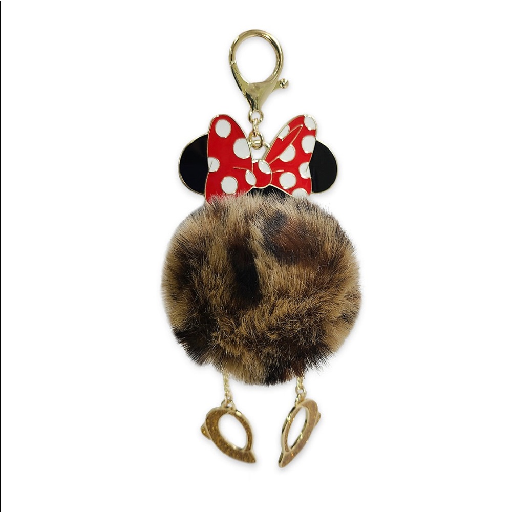 Minnie Mouse Pom Pom Bag Charm